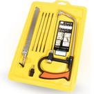 Kit Arco de Serra Ajustável Manual Multiuso 6 Serras Corta Madeira Borracha Metal Macio Vidro PVC Telhas Lâminas Tico Tico e Serrote Multifuncional Kit Arco de Serra Ajustável Manual Multiuso 6 Serras Corta Madeira Borracha Metal Macio Vidro PVC Telhas Lâminas Tico Tico e Serrote Multifuncional