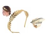 Kit Arco Tiara Coroa Deusa Grega C/ 1 Bracelete