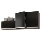 Kit Área de Serviço e Lavanderia com 02 Armários Aéreo 80cm 100% MDF Preto - Desk Design Kit Área de Serviço e Lavanderia com 02 Armários Aéreo 80cm 100% MDF Preto - Desk Design
