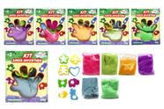 Kit Areia de Modelar Infantil Colorida Divertida Acessórios