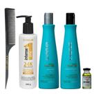 Kit Argan C.Kamura Leave-in Reconstrução 24k+Pente Lilabella Kit Argan C.Kamura Leave-in Reconstrução 24k+Pente Lilabella