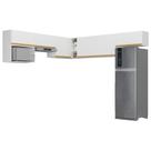 Kit Armário Cozinha Modulada Aéreo Canto 230cm 6 Peças Veneza Multimóveis MP2296