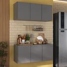 Kit Armário de Cozinha Aéreo e Balcão 3 Portas Multimóveis MP2164