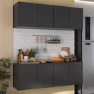 Kit Armário de Cozinha Aéreo e Balcão 4 Portas Multimóveis MP2161