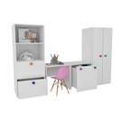 Kit Armário Montessoriano Rubi 100% MDF + Eiffel Rosa
