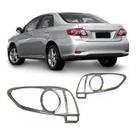 Kit Aro Moldura Lanterna Traseira Corolla 2012 Cromado