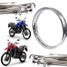 Kit aro roda traseira + raios xtz lander 250