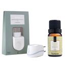 Kit Aromatizador Elétrico Difusor Ambiente com Essência Capim Limão 10ml - Via Aroma