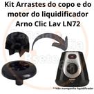 Kit arraste do motor e do copo para liquidificador ARNO CLIC LAV LN72
