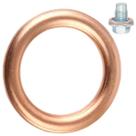 Kit Arruela Vedação Cobre 14mm Bujão Carter Vw Gol Audi