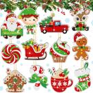 Kit Art Craft Ferraycle, 12 peças de chaveiros de diamante de Natal