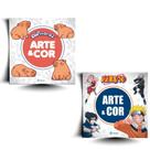 Kit Arte E Cor - Livros Para Colorir: Capivaras + Naruto (2 Vol)