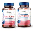 Kit Articus 500mg 60 Caps Suporte para Cartilagem e Ossos com Calcio e Vitamina D - 2 POTES
