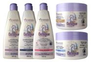 Kit Arvensis Cachinhos Ondulados E Cacheados 5 Itens