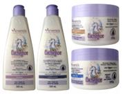 Kit Arvensis Cachinhos Shampoo Condicionador Creme 2x1 Geleia Suave