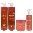 Kit Arvensis Cachos Naturais - Shampoo 1L + Ativador de Cachos 1L + Máscara 2x1 500g + Day After 250ml