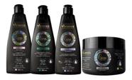 Kit Arvensis Cachos Ondulados Shampoo Cond Ativ Geleia Suave