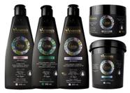 Kit Arvensis Cachos Shampoo Condicionador Ativador Máscara Ondulados Geleia Suave