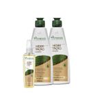 Kit Arvensis Cosméticos Naturais Hidratação Intensiva Shampoo Condicionador e Óleo (3 produtos)
