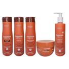 Kit Arvensis Professional Cachos Naturais Shampoo 300ml Condicionador 300ml CoWash 300ml Ativador De Cachos Curl Defining 300ml Máscara 250g