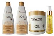 Kit Arvensis Tec Oil Shampoo + Condicionador + Máscara + Finalizador