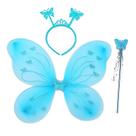 Kit Asa Borboleta Fada Com Tiara Festa Fantasia Infantil Kit Asa Borboleta Fada Com Tiara Festa Fantasia Infantil