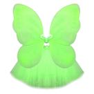 Kit Asa de Borboleta e Saia Tule Infantil Verde
