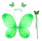 Kit Asas Fada Borboleta Fantasia Infantil Tiara E Varinha Kit Asas Fada Borboleta Fantasia Infantil Tiara E Varinha