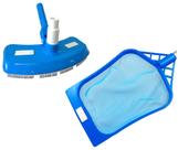 Kit Aspirador Asa Delta Escova Peneira Cata Folhas Acessório Limpeza Piscina - Netuno
