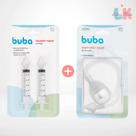 Kit Aspirador e Seringas de Limpeza Nasal Infantil - Acompanha Estojo e 2 Seringas Bico de Silicone