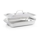 KIT ASSADEIRA INOX 33x19CM COM TAMPA INOX 33x19CM KIT ASSADEIRA INOX 33x19CM COM TAMPA INOX 33x19CM