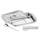 Kit Assar e Servir Tramontina Cosmos Inox com Tampa 3 Peças