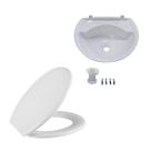 Kit Assento Sanitário Soft Close + Lavatório BRANCO