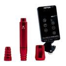 Kit Aston Pen Create Vermelha + Fonte Aston Ma-1 Tatuagem