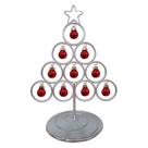 Kit Atacadista 10 Árvore Claus Prestigiosa de 30 cm Prateado