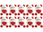 Kit Atacadista 10 Ursos Pelúcia Charmoso - Ideal Para Decorar e Presentear Kit Atacadista 10 Ursos Pelúcia Charmoso - Ideal Para Decorar e Presentear