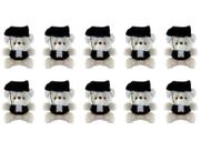 Kit Atacadista 10 Ursos Pelúcia Com Toga - Ideal Para Decorar e Presentear