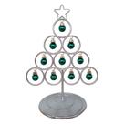 Kit Atacadista 20 Árvore Claus Prestigiosa de 30 cm Prateado
