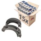 Kit Atacado 15 Lonas Patim de Freio - A2u Parts - Honda Cg Fan Titan Start Mix Biz Bros Lead Tornado Twister