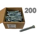Kit Atacado 200un Parafuso Francês Sextavado Fenda 5/16 x 70 Kit Atacado 200un Parafuso Francês Sextavado Fenda 5/16 x 70