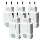 Kit Atacado 5 Carregador Universal Caixinha Celular Turbo Rápido Universal Usb 3.1A 2 Portas 20w