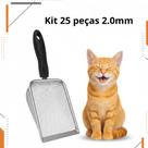 Kit Atacado Pazinha Higienica Pa Coletora Gato Aço Inox Premium Revenda Malha Fina 2.0mm ou Média 2.8mm em quantidades variadas