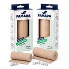 Kit Atadura Compressiva Lipedema Linfopress 10 e 12cm x 2,7m