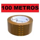 Kit até 10 Rolo Fita Adesiva Marrom 100M Cada