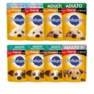 Kit ATÉ 25 Saches PEDIGREE SABORES E PORTES VARIADOS ADULTO/FILHOTE