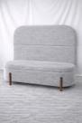 Kit Atenas Cabeceira de Cama Box Orgânica e Recamier Calçadeira Baú Queen 160 cm Suede Prata Eli Móveis e Decoração Kit Atenas Cabeceira de Cama Box Orgânica e Recamier Calçadeira Baú Queen 160 cm Suede Prata Eli Móveis e Decoração