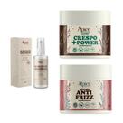 Kit Ativ Anti Frizz, Crespo +Power e Blend de Óleos Apice