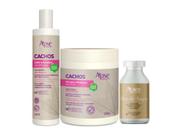 Kit ativador 500g, gelatina 300ml cachos e ov argan apice Kit ativador 500g, gelatina 300ml cachos e ov argan apice