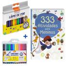 Kit Atividades Infantil Meninos Livro 333 Atividades + Canetinha Hidrográfica + Lápis de Cor - BRW E TODO LIVRO Kit Atividades Infantil Meninos Livro 333 Atividades + Canetinha Hidrográfica + Lápis de Cor - BRW E TODO LIVRO