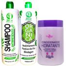 Kit Ativo Progressiva Organica Juca 2x1l + Condicionador Hidratante Mairibel 1kg